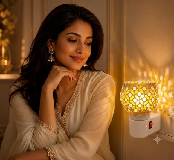 Traditional Electric Kapur Dani Camphor Diffuser & Stylish Kapoor Dani Stand Incense Kapurdani Holder Camphor Burner for Home Fragrance a Natural room freshener Kapoordani