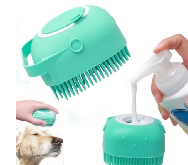 5-in-1 Pet Grooming Tool Combo | All-in-One Grooming Kit for Dogs & Cats | Bathing, Shedding & Nail Trimming (Multicolor)