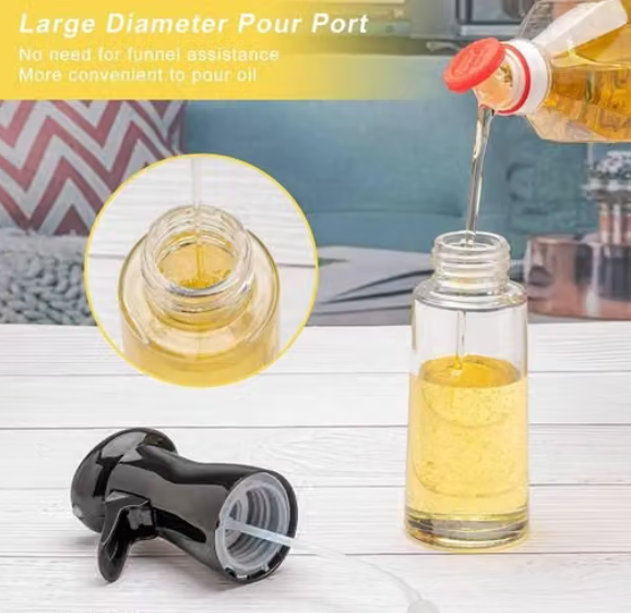 Oil dispenser bottle, cooking oil sprayer, glass oil bottle | multipurpose oil bottle