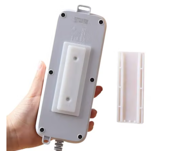 No-drill slide-in wall mount for power strips