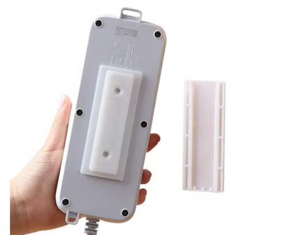 No-drill slide-in wall mount for power strips