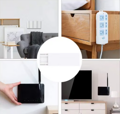 No-drill slide-in wall mount for power strips