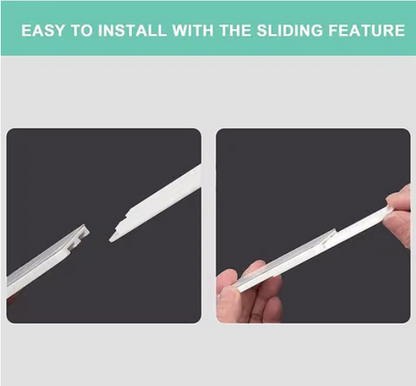 No-drill slide-in wall mount for power strips