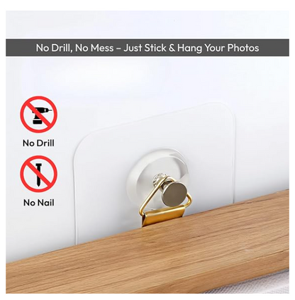 Self-adhesive heavy-duty wall hooks, pack of 20