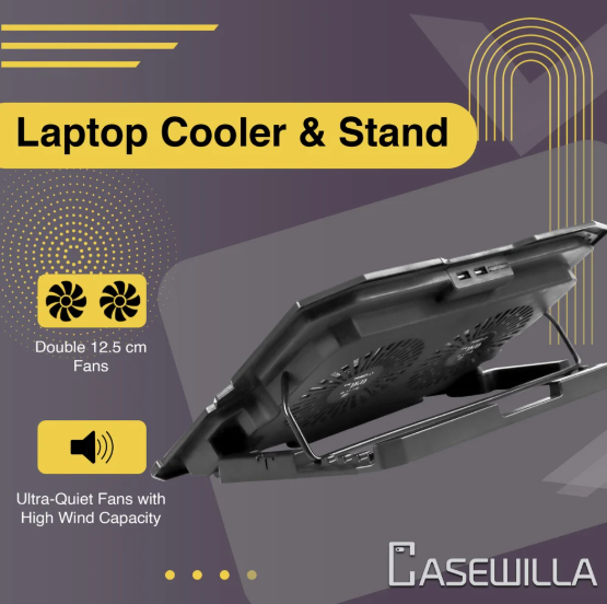Casewilla laptop cooling pad with cooling fan