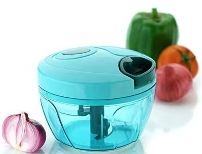 Compact Chopper with Blades effortlessly Chopping Big Size Kitchen Dori Handy Vegetable and Fruit Manual Onion Dry Fruit Salad Maker Vegetable Quick Chopper